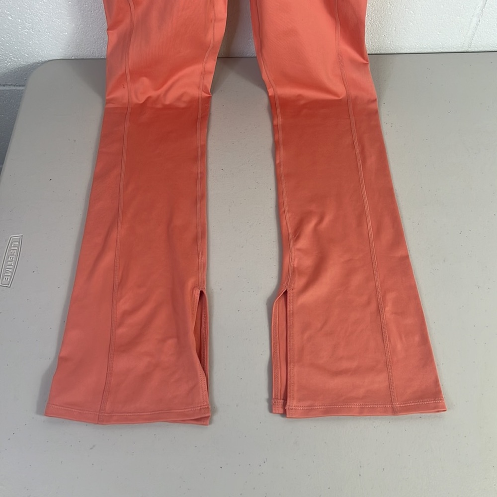 New Free People Movement twighlight square neck flare jumpsuit coral sz S cutout - Picture 6 of 8